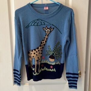 Miss K, vintage 70’s tufted giraffe sweater